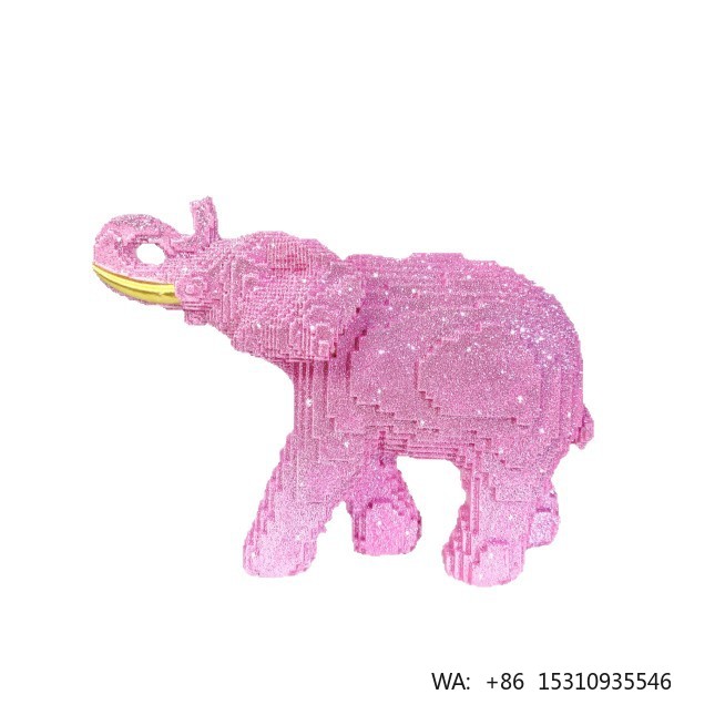 Home Decor Theme - Resin Elephant Statue Realistic Animal Sculpture