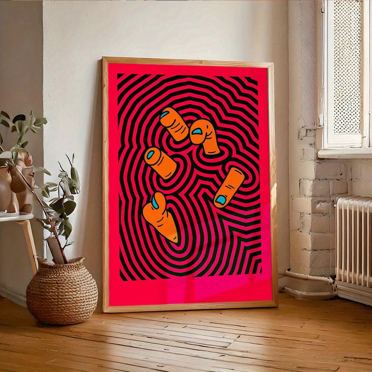 Home Decor Y2K - Modern Abstract Finger Art Posters Unframed
