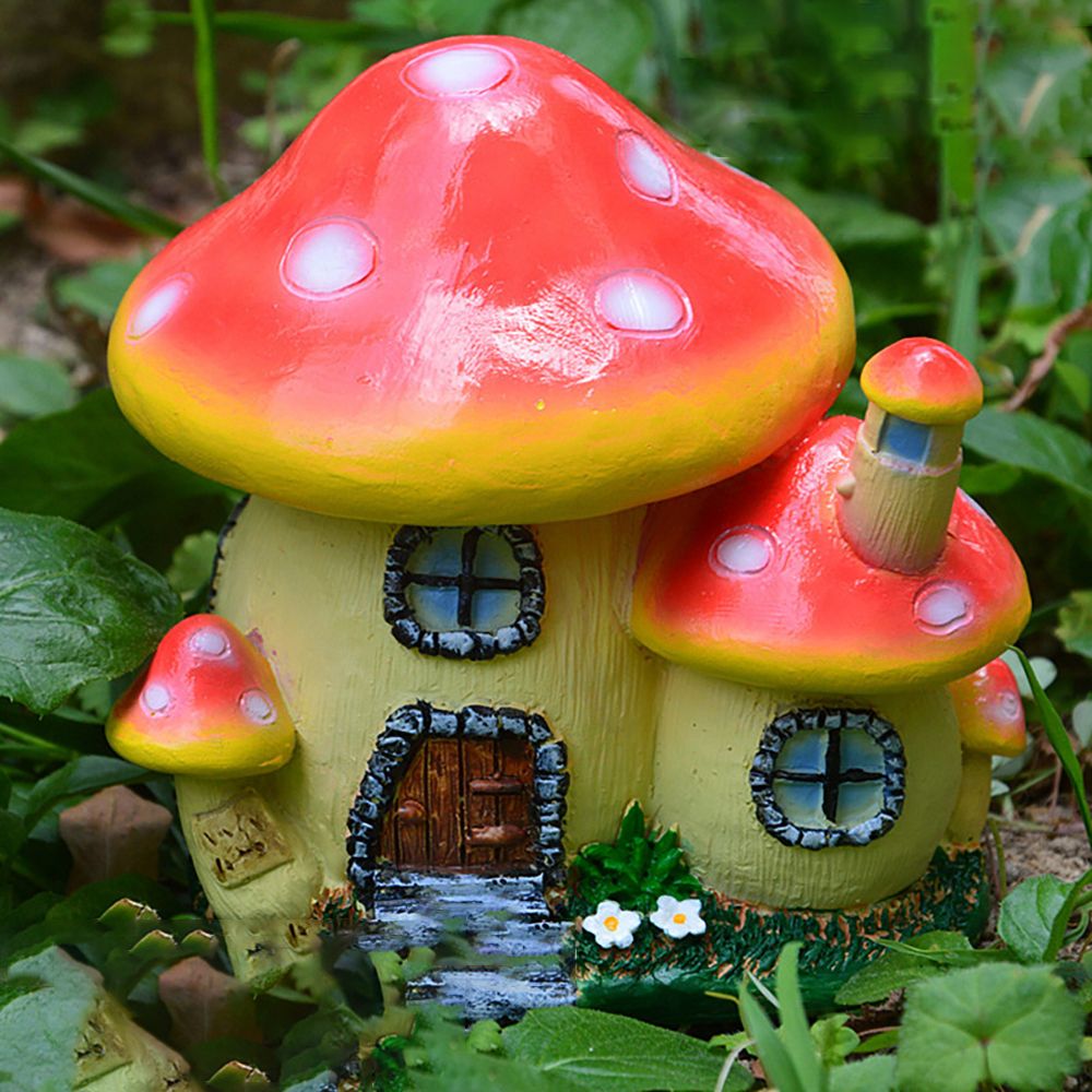 Home Decor Za - Thu Nhỏ Nhà Nấm Nhựa Vườn