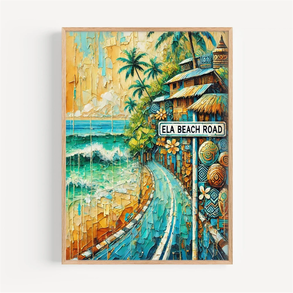 Lombok Watercolor Canvas Paint - đánh giá và giá Home Decor Indonesia