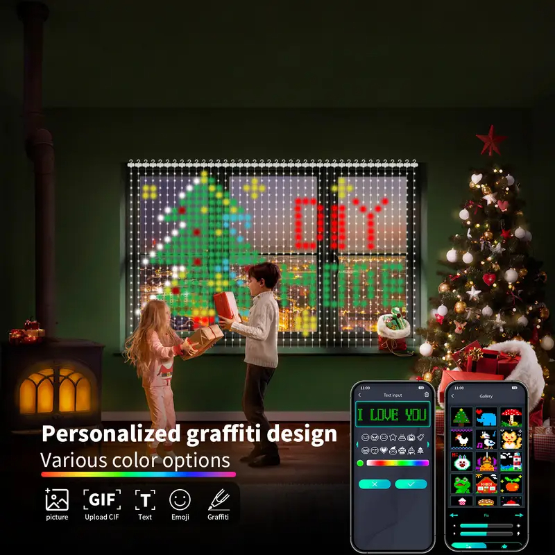 Smart RGB Pixel Curtain Lights - đánh giá và giá Home Decor Free App