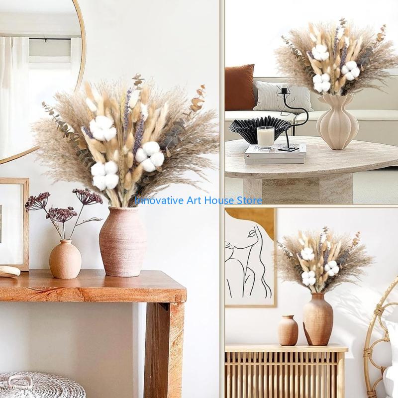 E1PC Tập hợp bằng tay 86 chiếc - đánh giá và giá Pampas Grass Decor