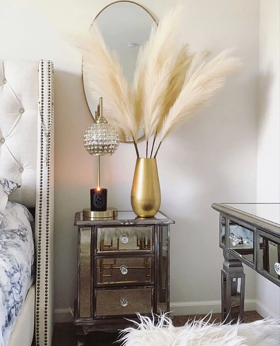 Cỏ Pampas nhân tạo, loại lớn,  - đánh giá và giá Pampas Grass Decor